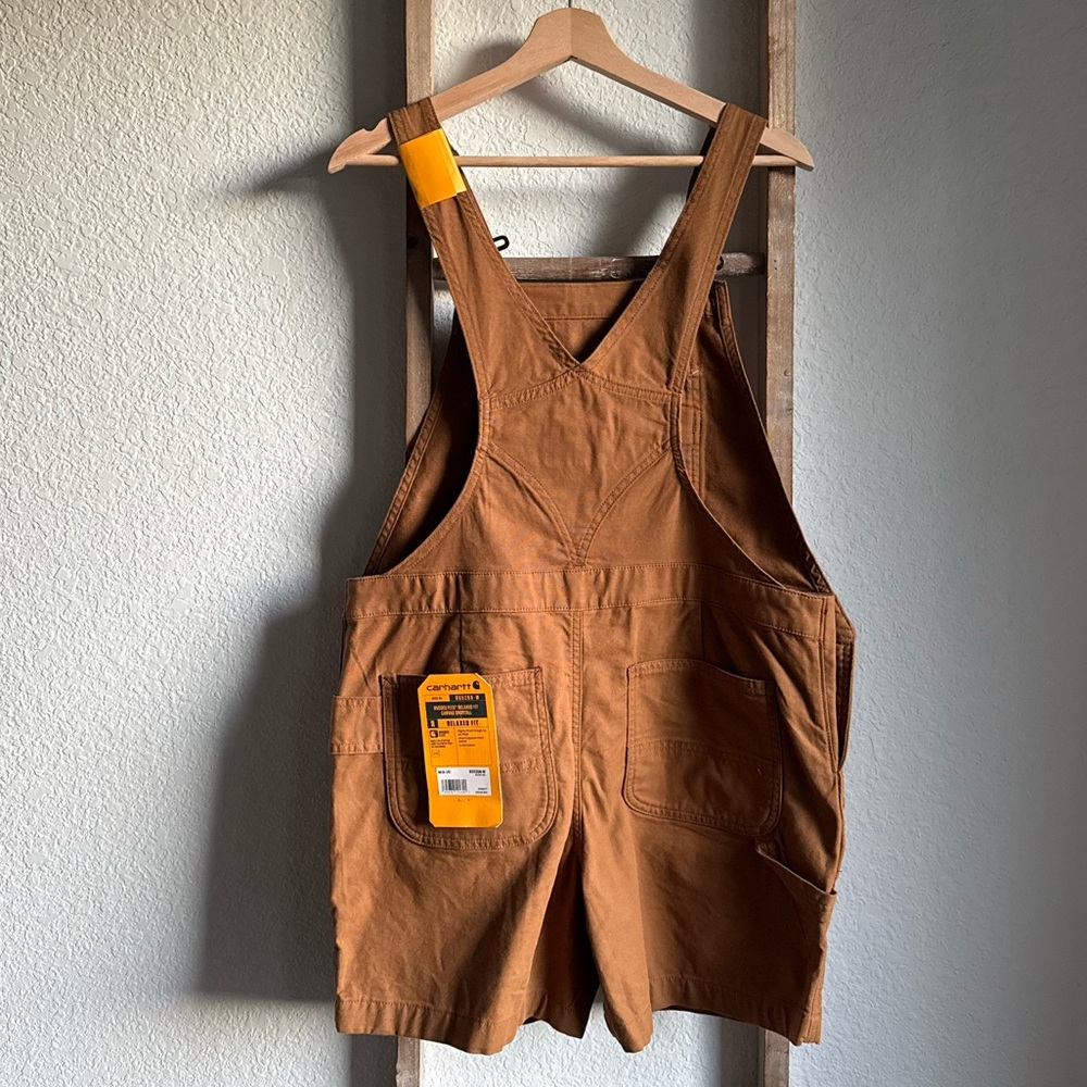 Carhartt Women's Rugged Flex Relaxed Fit Canvas Shortalls NWT Sz: Med - Picture 10 of 14